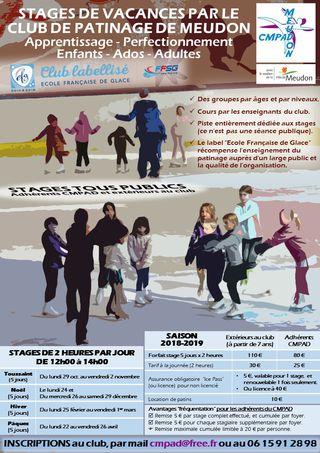 Meudon - Stage vacances patinoire