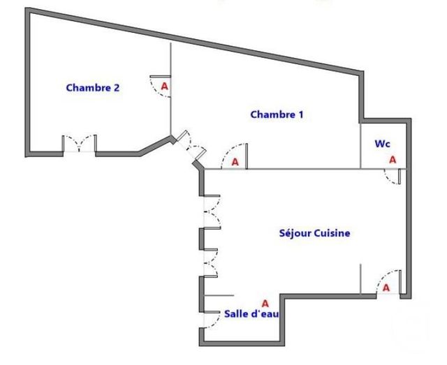 Appartement F3 à louer - 3 pièces - 42.3 m2 - MEUDON - 92 - ILE-DE-FRANCE - Century 21 Agence Du Château