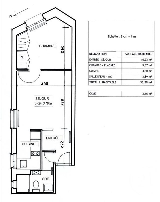 Appartement F2 à louer - 2 pièces - 33.29 m2 - MEUDON - 92 - ILE-DE-FRANCE - Century 21 Agence Du Château