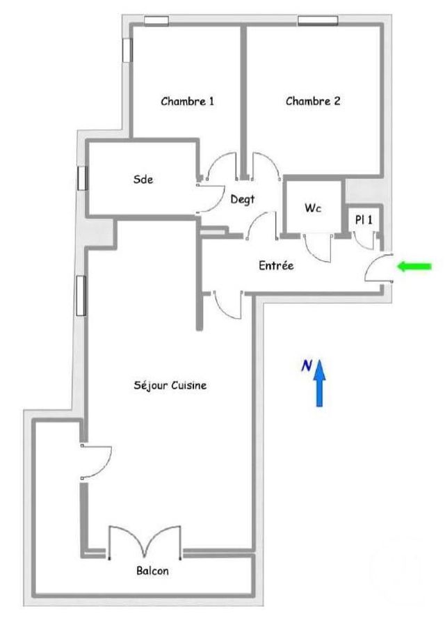 Appartement F3 à louer - 3 pièces - 62.31 m2 - MEUDON - 92 - ILE-DE-FRANCE - Century 21 Agence Du Château