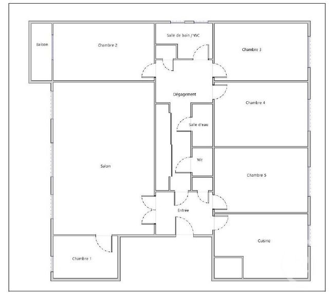 Appartement F6 à louer - 6 pièces - 130.42 m2 - MEUDON - 92 - ILE-DE-FRANCE - Century 21 Agence Du Château