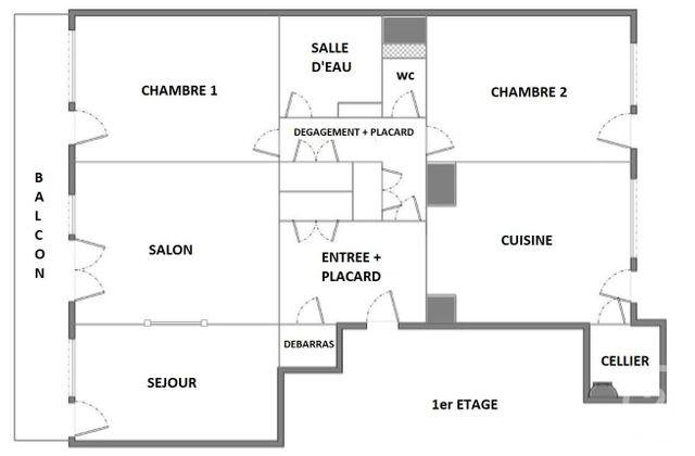 Appartement F3 à louer - 3 pièces - 82.72 m2 - MEUDON - 92 - ILE-DE-FRANCE - Century 21 Agence Du Château